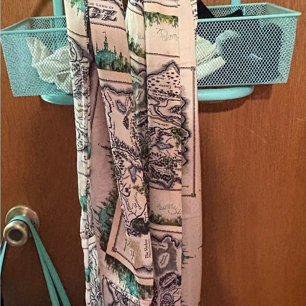 Wizard of oz map print scarf